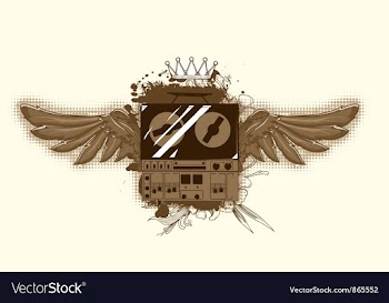 Cassette recorder vector image