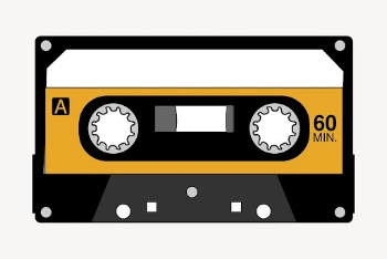 Cassette tape clipart, entertainment illustration | Free PSD - rawpixel