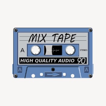 Cassette tape clipart, retro music | Free PSD - rawpixel