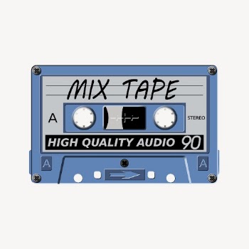 Cassette tape sticker, retro music | Free Vector - rawpixel
