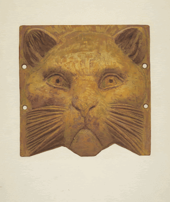 Cast Iron Cat's Head (1935&ndash;1942) | Free Photo - rawpixel