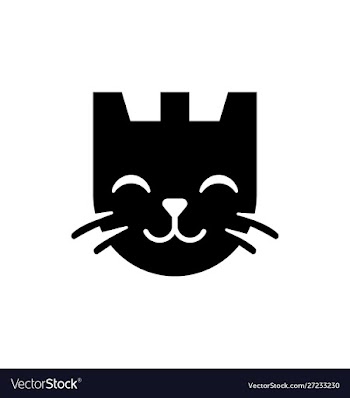 Castle and cat logo cat security logo design vector image