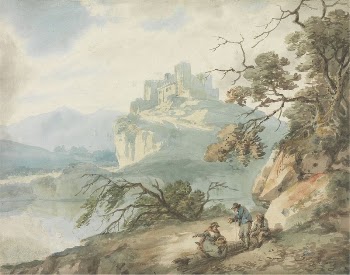 Castle and Figures in a Landscape | Free Photo - rawpixel
