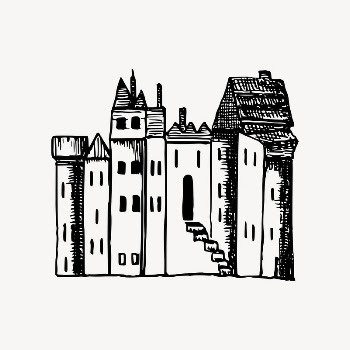 Castle drawing, fortified building illustration | Free Vector Illustration - rawpixel