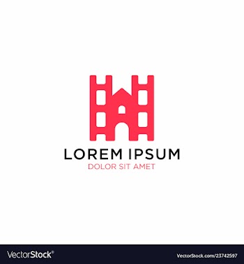 Castle film logo icon download vector image