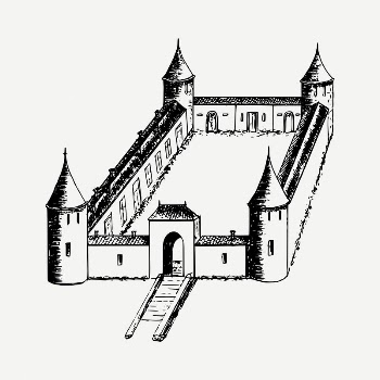 Castle fort clipart illustration psd. | Free PSD - rawpixel