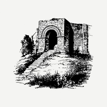 Castle gate clipart, vintage architecture | Free PSD Illustration - rawpixel