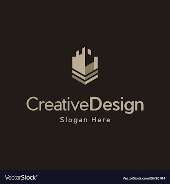 Castle kingdom building creative logo vector image