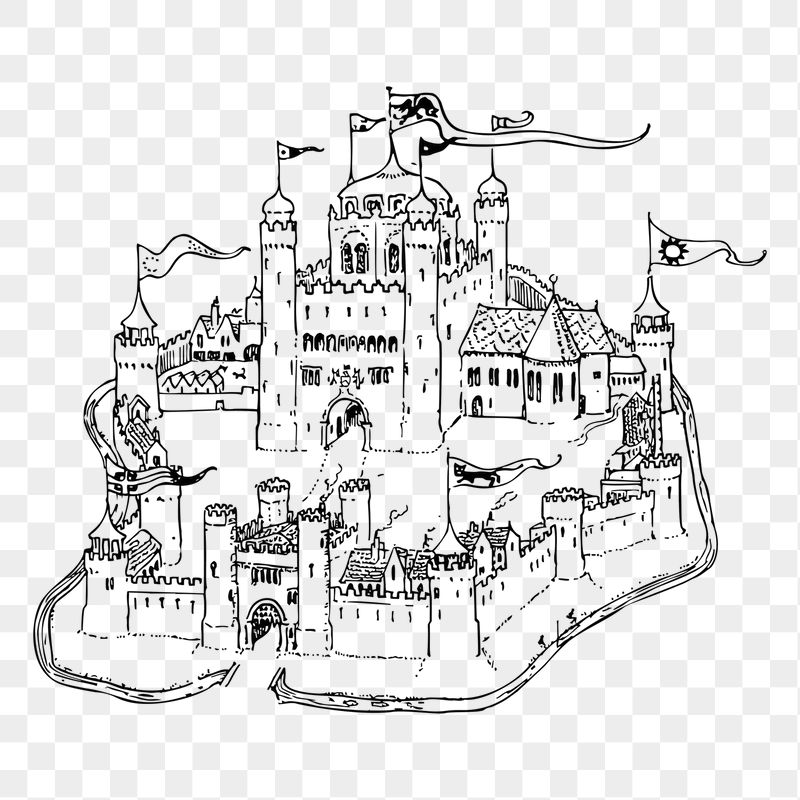 Castle png sticker illustration, transparent | Free PNG - rawpixel