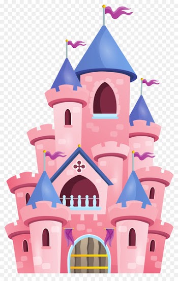 Castle Royalty-free Princess Illustration - Pink palace tower 