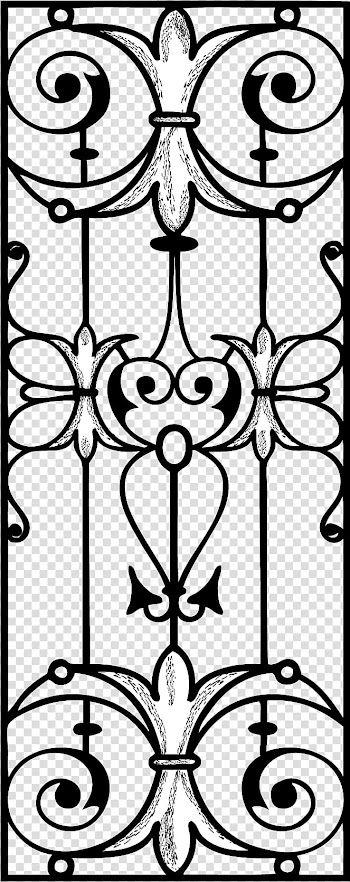 Castle Window, black frame illustration transparent background PNG clipart