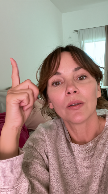 Casual At-Home Selfie of a Midlife Woman