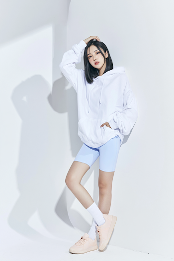 Casual Fashion Portrait of Young East Asian Woman