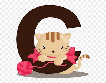 Cat Alphabet Illustration - Hermosa Collection Fun Educational Alphabet With Animals