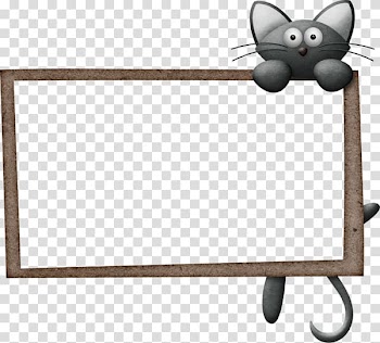 Cat Borders and Frames Illustration, Cat transparent background PNG clipart