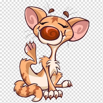 Cat Cartoon , Abstract cartoon kitten transparent background PNG clipart