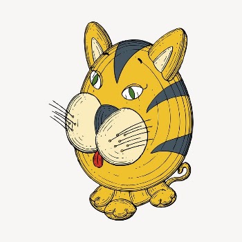 Cat cartoon clipart, toy illustration | Free Vector - rawpixel