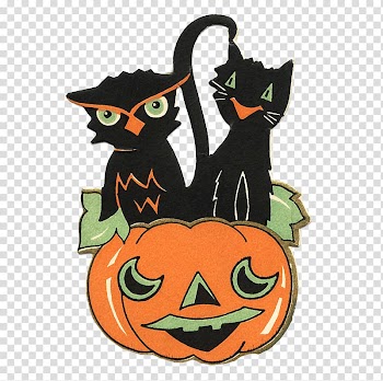 Cat Cartoon Halloween, Cat transparent background PNG clipart