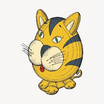Cat cartoon sticker, toy illustration | Free PSD - rawpixel