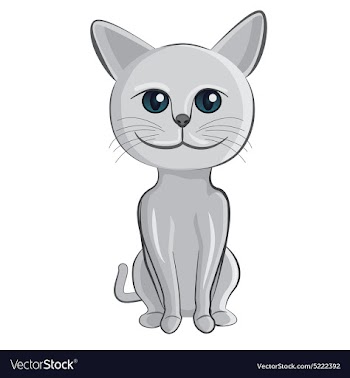Cat cartoon vector image