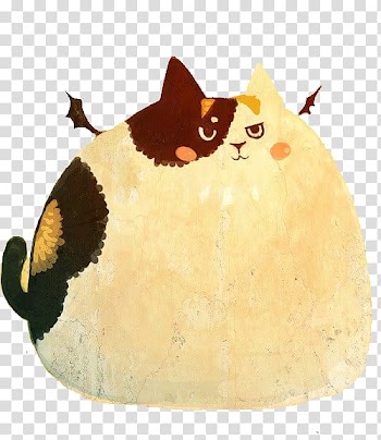 Cat Cartoon, Watercolor painted cat pattern transparent background PNG clipart