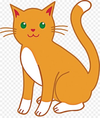 cat clip art cartoon whiskers small to medium-sized cats
