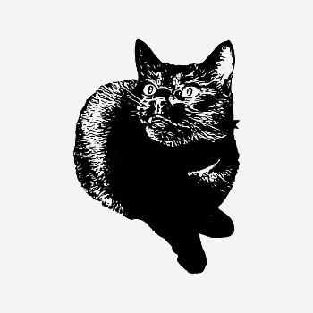 Cat collage element, vintage illustration | Free PSD Illustration - rawpixel