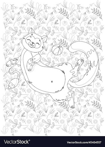 cat coloring page
