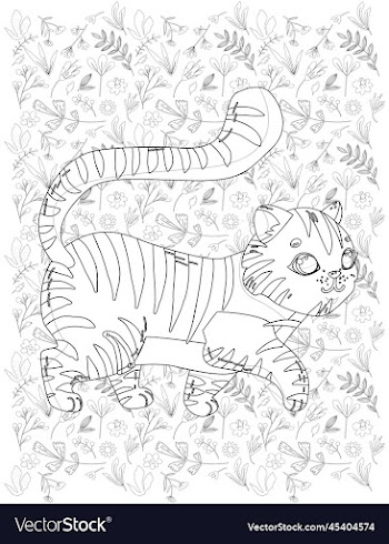 cat coloring page