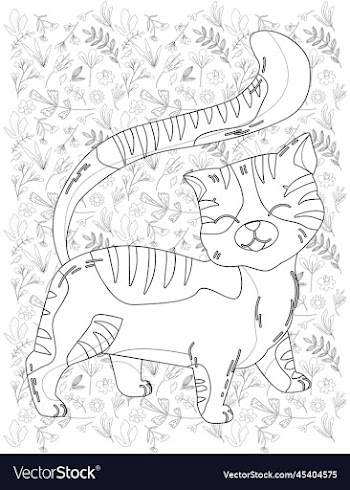 cat coloring page