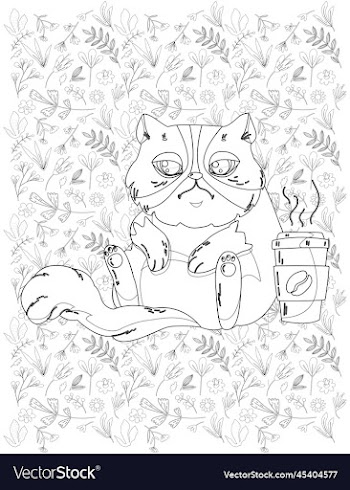 cat coloring page