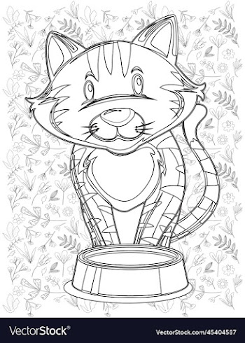 cat coloring page