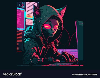 cat cyberpunk