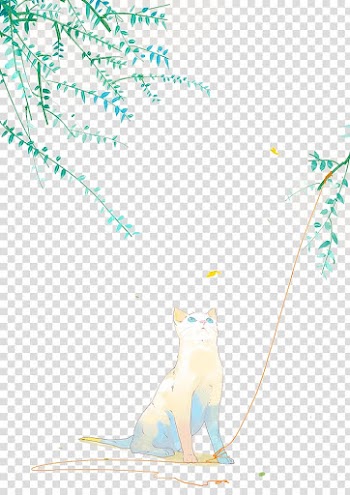 Cat Desktop Shun Gon , Leaves and cats transparent background PNG clipart
