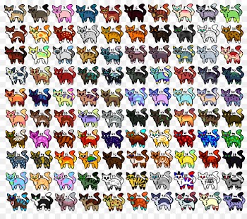 Cat DeviantArt Warriors Pattern - cat 
