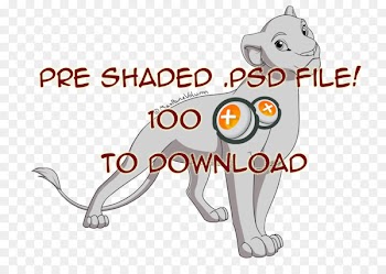 Cat Dog Line art Illustration Lion - baloo poster 