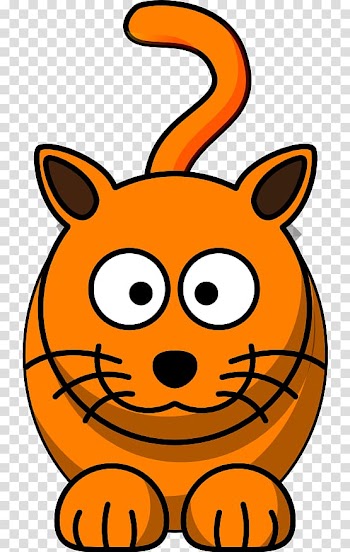 Cat Drawing Cartoon , Orange Cat transparent background PNG clipart