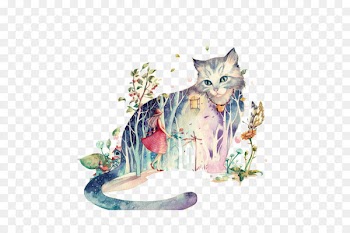 Cat Drawing Watercolor painting - Cat 