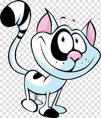Cat Editorial cartoon Illustration, Black and white cat's nose transparent background PNG clipart