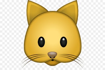 Cat Emoji Sticker Whiskers iPhone - Cat Emoji 