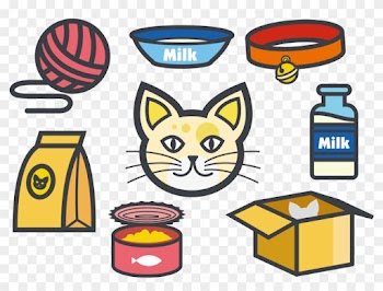 Cat Food Illustration - Cartoon Cat Food