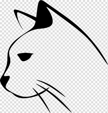 Cat Food Kitten Line art , line art transparent background PNG clipart