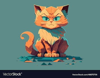 cat full body character cartoon
