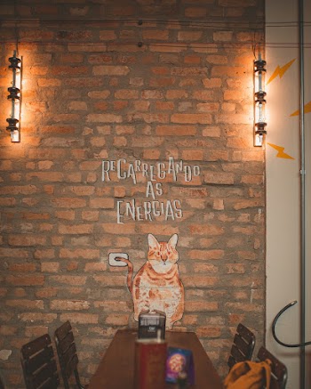 Cat Graphic Painting In A Wall