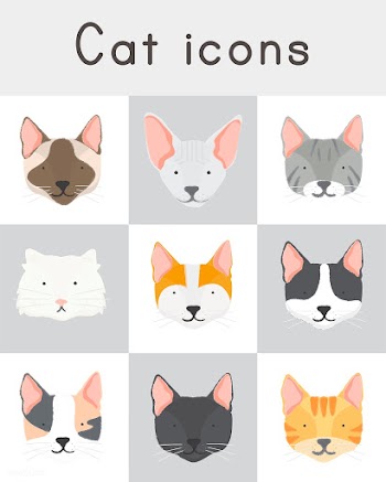 Cat icon american curl | Free stock vector - 66022