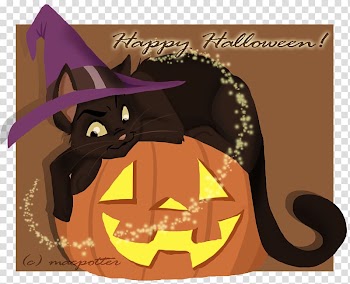 Cat Illustration Cartoon Halloween Font, Cat transparent background PNG clipart