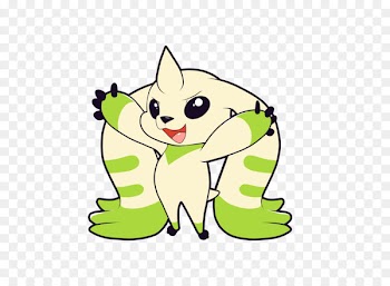 Cat Impmon Guilmon Agumon Renamon - cat 