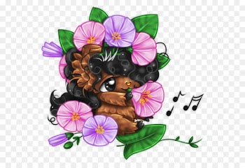 Cat, Insect, Floral Design, Purple, Violet PNG