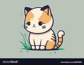 cat kawaii character cartoon