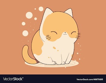 cat kawaii character cartoon